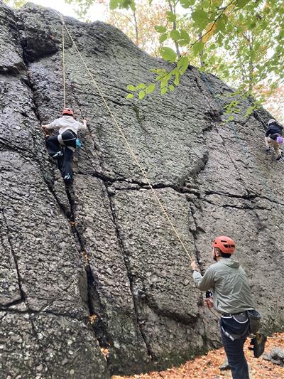 rock climbing